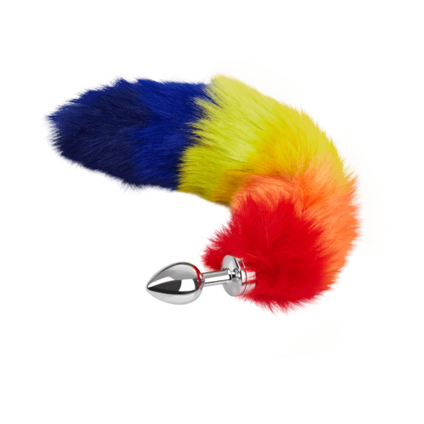 Buttplug Small with Rainbow Tail, 37cm