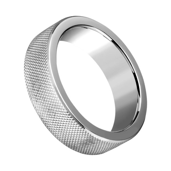 Massiver Ring mit Rautenmuster, 4,5cm