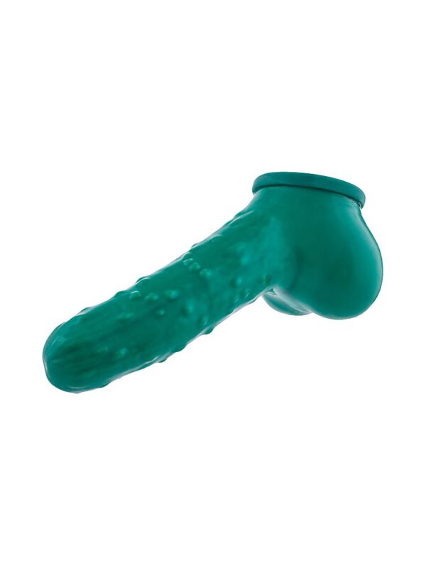 Toylie Gurke: Latex-Penis-Hodenhülle (15cm)