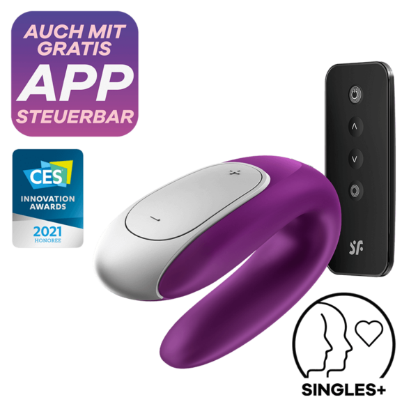 Satisfyer Double Fun Connect App, 9,5cm, mit Fernbedienung