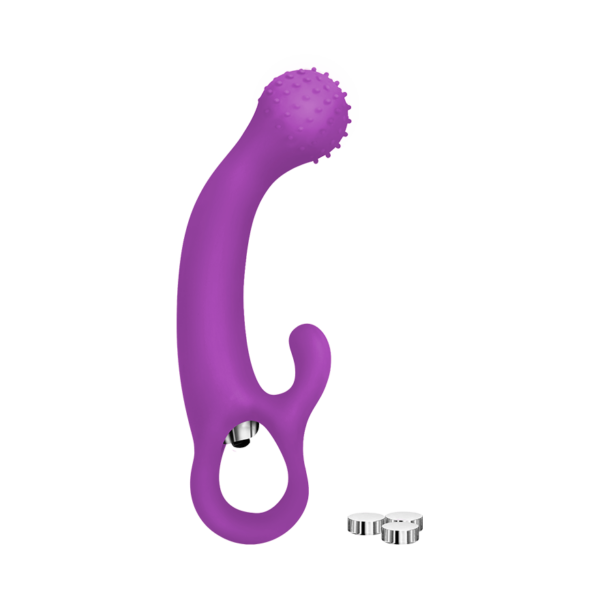 G-Spot Silikonvibrator genoppt, 18 cm