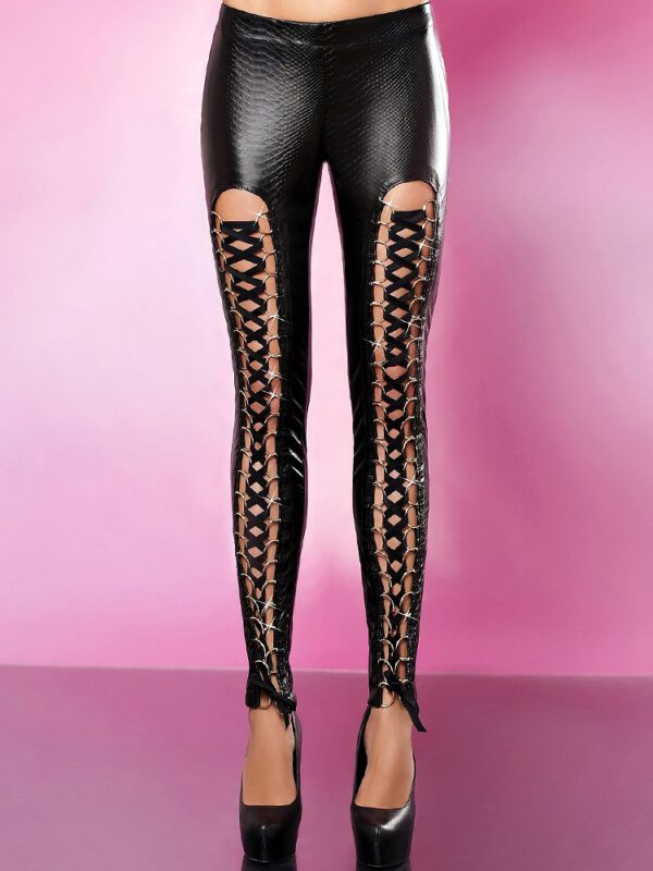 Lolitta Kunstleder-Leggins: Aggressive