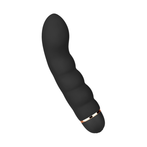 Gewellter G-Punkt-Vibrator aus Silikon, 18 cm