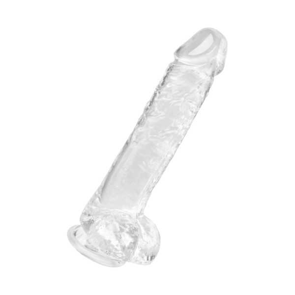 Transparenter Naturdildo, Größe L, 25 cm