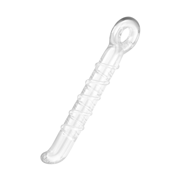 G-Punkt-Dildo aus Glas, 18 cm