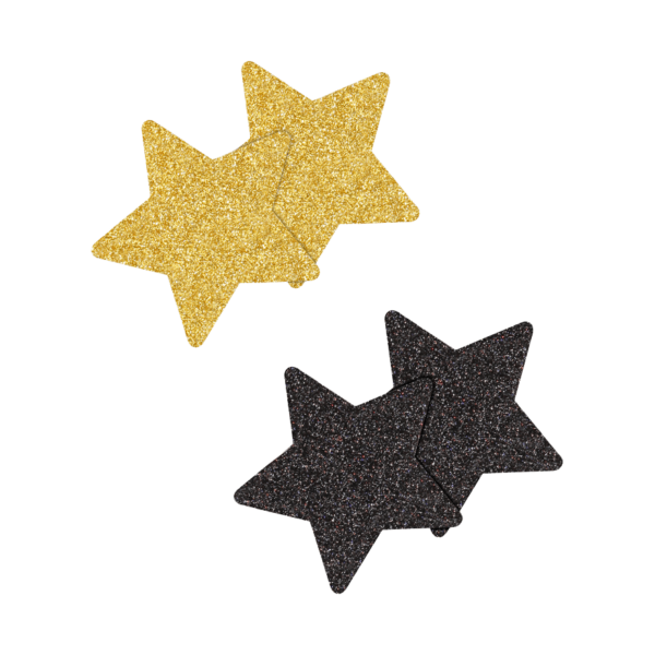 Pretty Pasties - Glitter Stars, 2 Paar