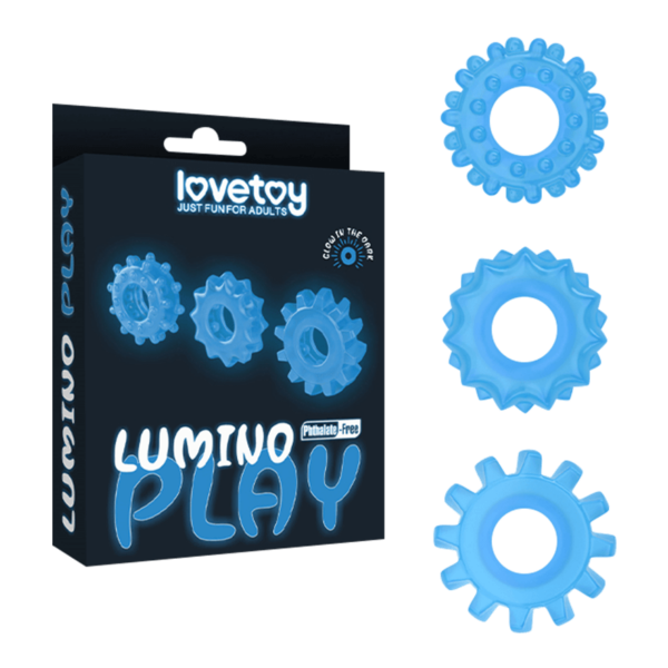 Lumino Play Cockring Set, 3 Stück