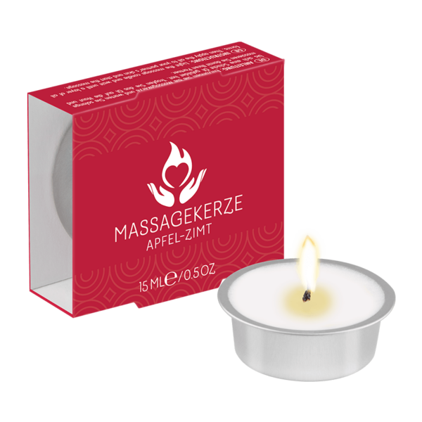 Massagekerze Apfel-Zimt, 15 ml