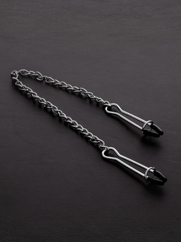 Triune Tweezer Clamps: Edelstahl-Nippelklemmen mit Kette