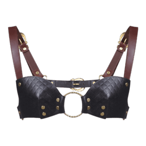 Bralette aus Reitleder