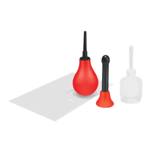 Douche Set with classic and flared Base Tip, 19,6 cm
