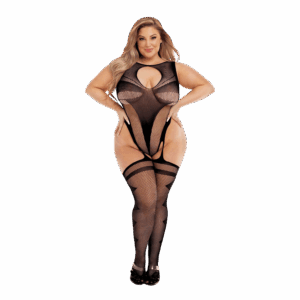 Fancy Suspender Bodystocking