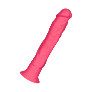 Fein geaderter Silikon Vibrator, 19 cm
