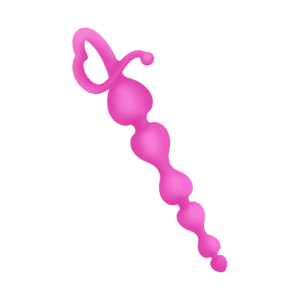 Herz-Analkette aus Silikon, 18 cm