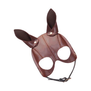 Ledermaske mit Ohren