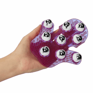 Massagehandschuh mit erogenen Reizkugeln