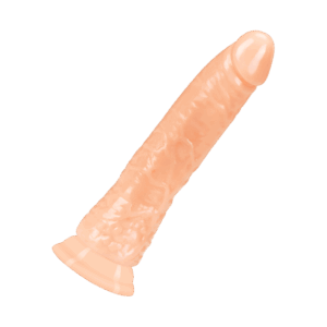 Naturdildo mit Saugfuß, 21 cm