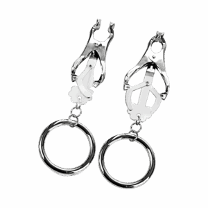 Nippelklemmen mit Ringen, 1 Paar