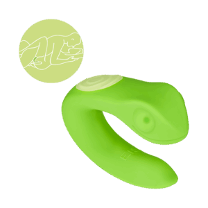 Paarvibrator Gecko aus Silikon, 8,5 cm
