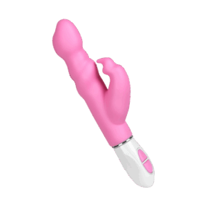 Rabbitvibrator aus Silikon, 22,5 cm