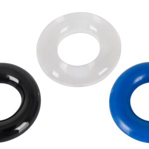 3-teiliges Penisring-Set, in Kombination tragbar