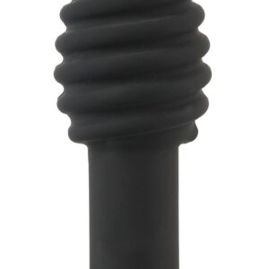 Analplug „Twist butt plug“, mit ausgeprägter Rillenstruktur, 7 Vibrationsmodi
