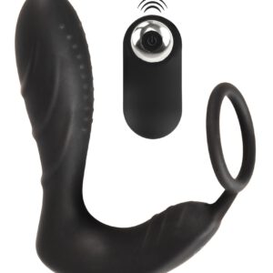 Analvibrator „RC Prostata Plug mit Penisring“