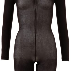 Catsuit mit Spitzenkragen