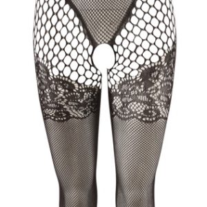 Catsuit ouvert in verschiedenen Netzstrukturen