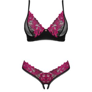 Dessous-Set „Rosenty“ mit Rosenspitze