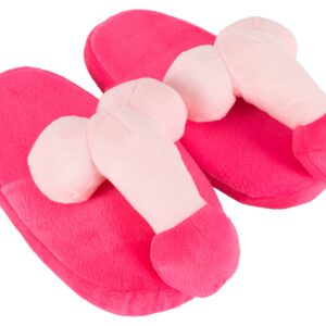 Hausschuhe „Plüschpenis“, passend von Gr. 37 bis 40