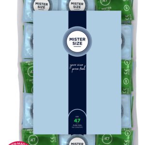 Kondome „47 mm“, transparent, hauchdünn, feucht