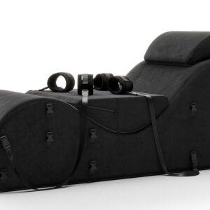 Liebesmöbel „Black Label Esse“ inklusive Handfesseln und Augenmaske