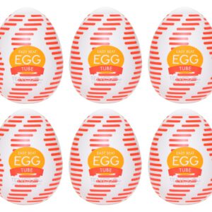 Masturbator „Egg Tube“ mit gerippter Wellen-Stimulationsstruktur