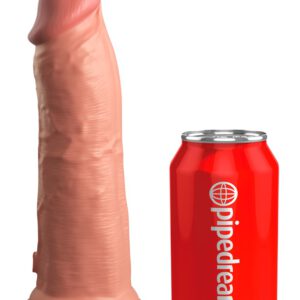 Naturdildo „8“ Dual Density Silicone Cock“ mit extra starkem Saugfuß