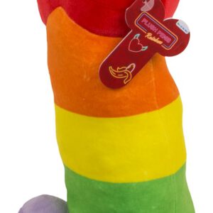 Plüsch-Penis „Regenbogen“ mit Plüsch-Hoden