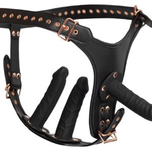 Strap-on-String mit 3 Dildos