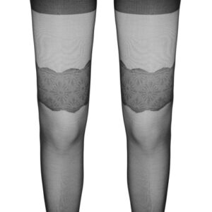 Straps-Strumpfhose mit eingewebten Strumpfbändern